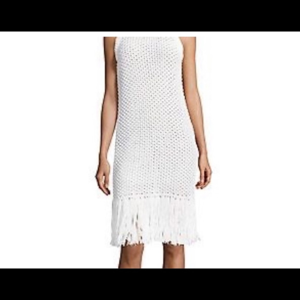 Michael Kors crocheted white fringe dress - Picture 4 of 8